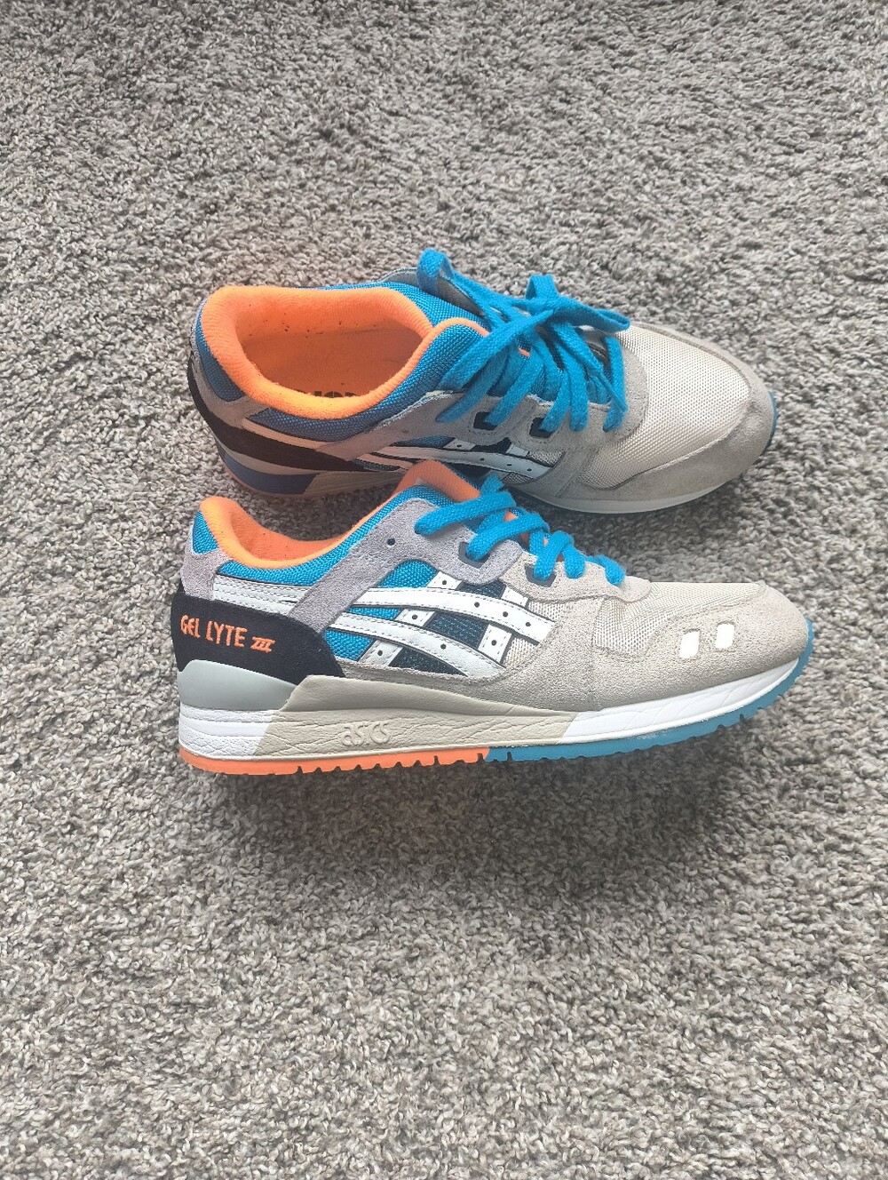 Asics Gel-lyte III "Off White/Orange" Size 8M - 9.5W